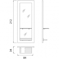 Зеркало парикмахерское &quot;Edo&quot;